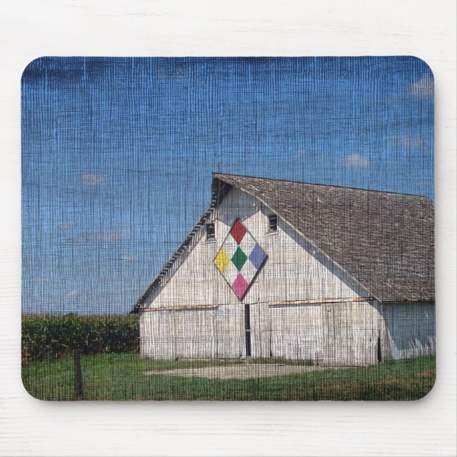 A Barn With A Quilt Mouse Pad (Front)