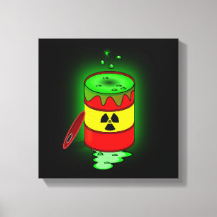 A Barrel of Toxic Waste. Canvas Print