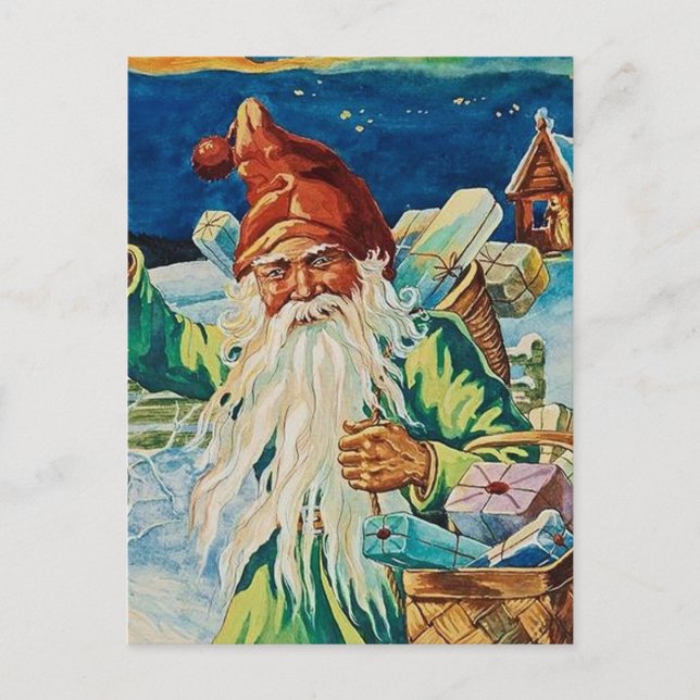 “A Basket of Gifts” by Jenny Nystrom Postcard (Front)