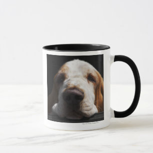 A Basset Hound resting his head Mug