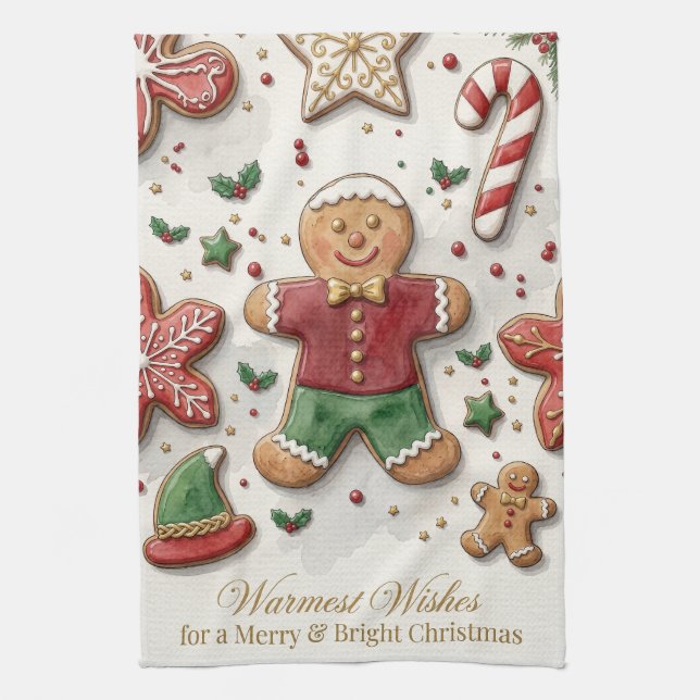 A Batch of Holiday Cheer Kitchen Towel (Vertical)