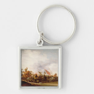 A Battle Scene, 1653 Keychain