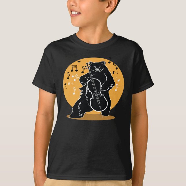 A bear and Cello T-Shirt (Front)