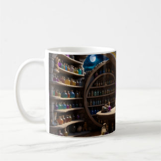 A bear and his magic study coffee mug