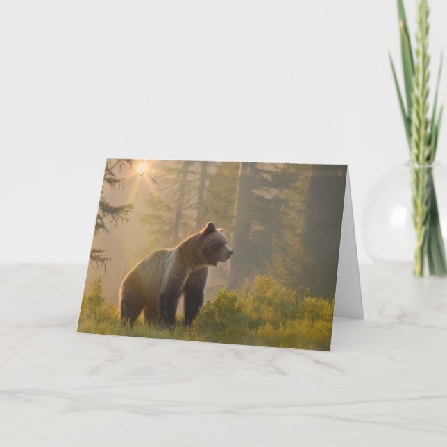 A Beary Happy Birthday Thank You Card (Front)