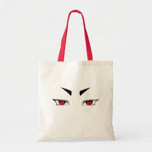 A beautiful bag with sharply red eyes look