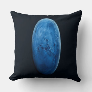 A Beautiful Blue Planet Throw Pillow