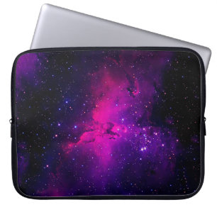 A beautiful, bright space nebula. background,abstr laptop sleeve
