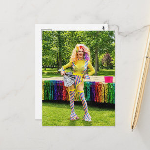 A Beautiful Colourful Gorgeous Drag Queen Postcard