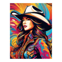 A beautiful cowboy woman