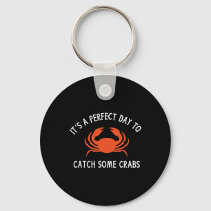 A Beautiful Day For Crab Lovers  Keychain