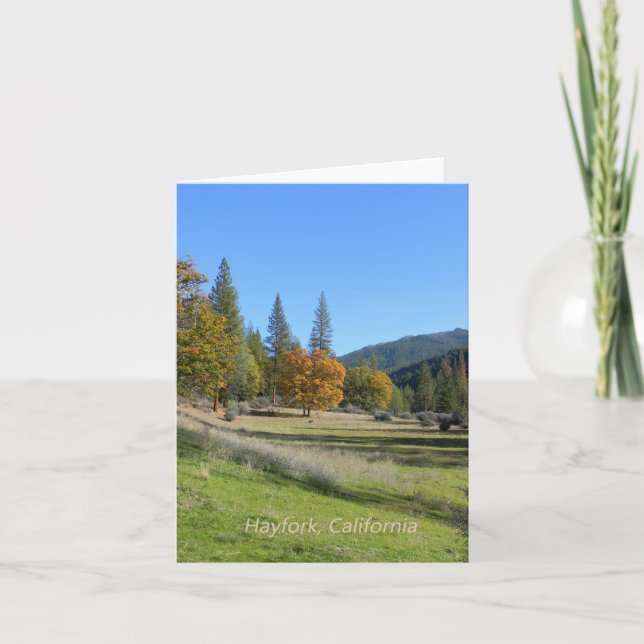 A beautiful  day in the valley... card (Front)