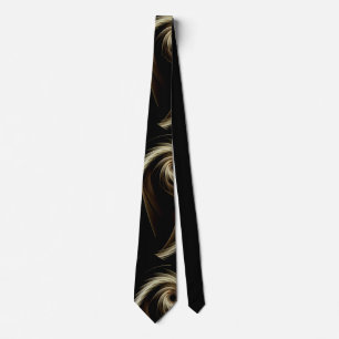 A beautiful design of golden swirls tie