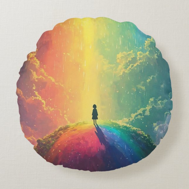 A Beautiful Dream Round Pillow (Front)