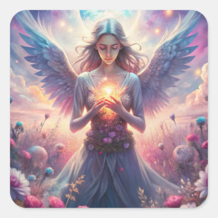 A Beautiful Fairy Square Sticker