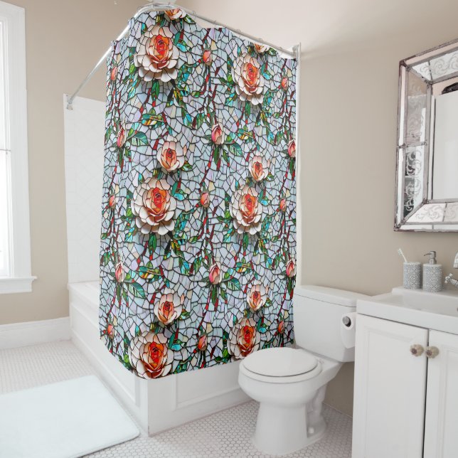A Beautiful Faux Mosaic Floral Pattern (In Situ)