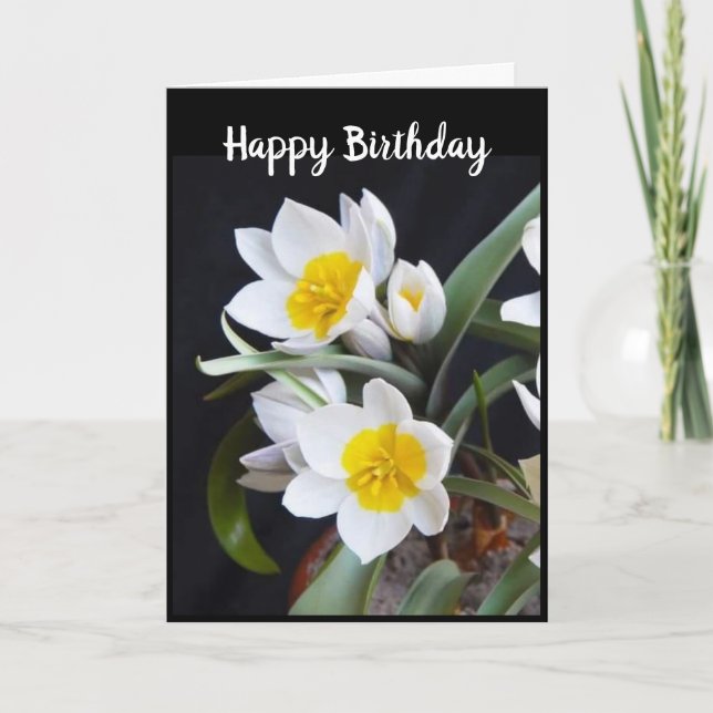 A "BEAUTIFUL FLOWER" FOR "YOUR BIRTHDAY" CARD (Front)