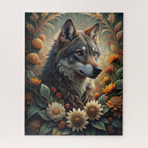A Beautiful Forest Wolf Jigsaw Puzzle