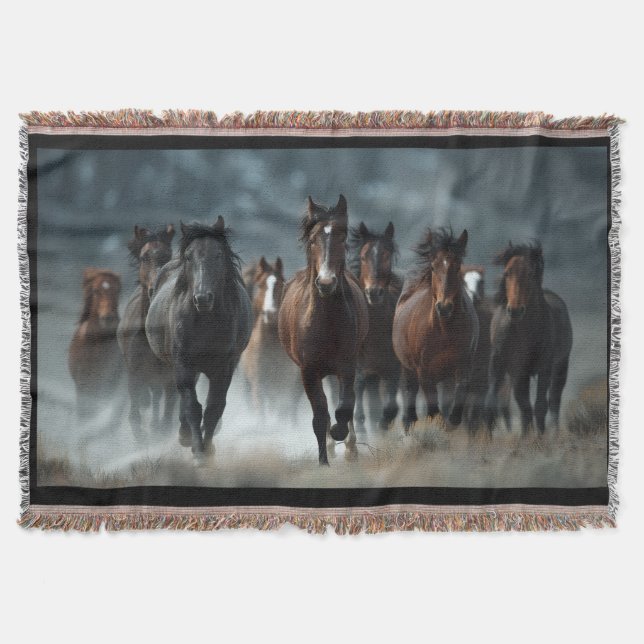 A beautiful Horse designed blanket (Front)