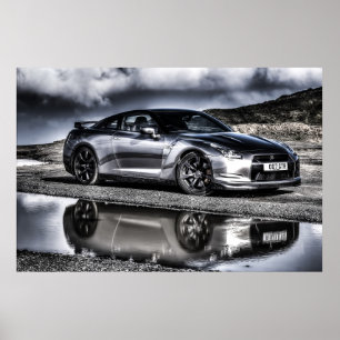 A beautiful image of a beautiful piece of motor en poster