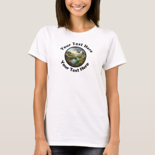 A Beautiful Mallard Duck with Custom Text T-Shirt