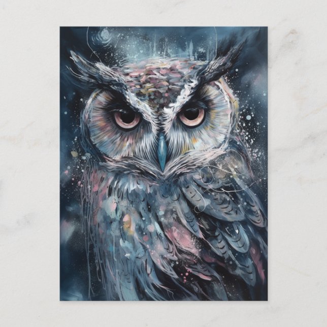 A beautiful owl postcard (Front)