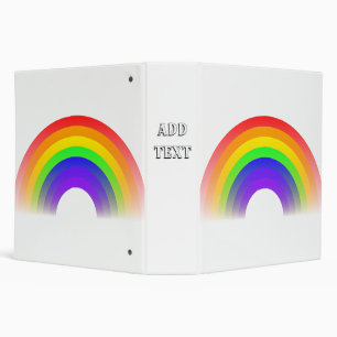 A beautiful picture of a rainbow binder