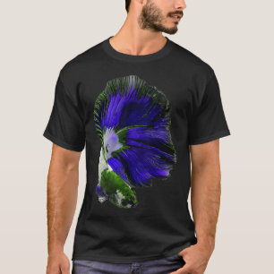 A Beautiful Puple Green Guppy fish Fancy Guppies T-Shirt