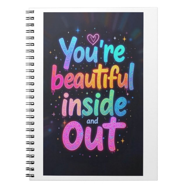 A beautiful quote ideal to give to anyone  notebook (Front)