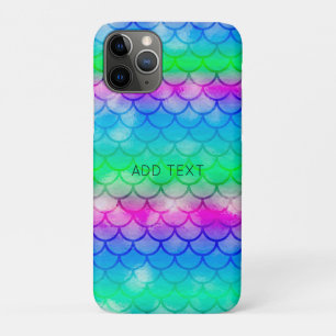 A beautiful range of mermaid-style colours   iPhone 11 pro case