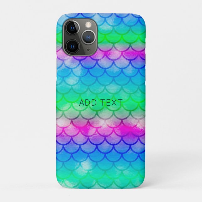 A beautiful range of mermaid-style colours   Case-Mate iPhone case (Back)