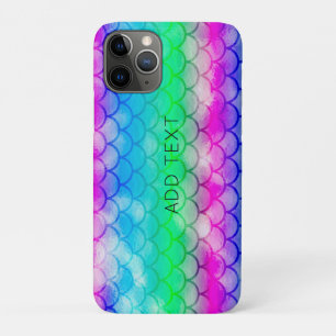 A beautiful range of mermaid-style colours trif iPhone 11 pro case