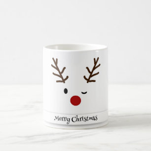 A beautiful reindeer coffee mug