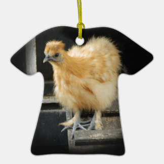 a beautiful Silkie Bantam Chicken picture. Ceramic Ornament