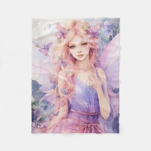 A Beautiful Spring Fairy Fleece Blanket