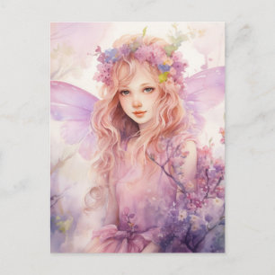 A Beautiful Spring Fairy Postcard