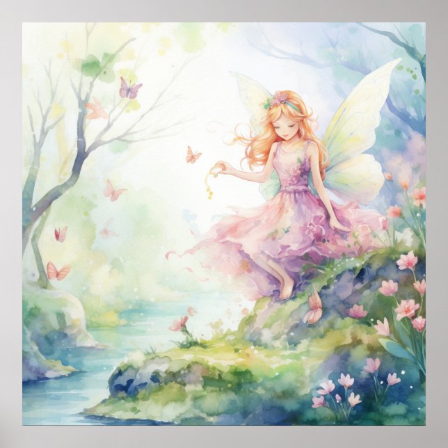A Beautiful Spring Fairy Poster (Front)