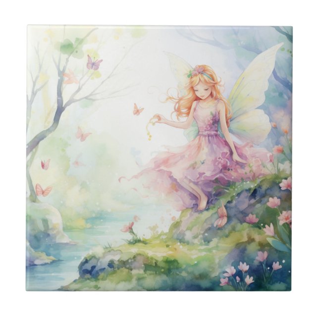 A Beautiful Spring Fairy Tile (Front)