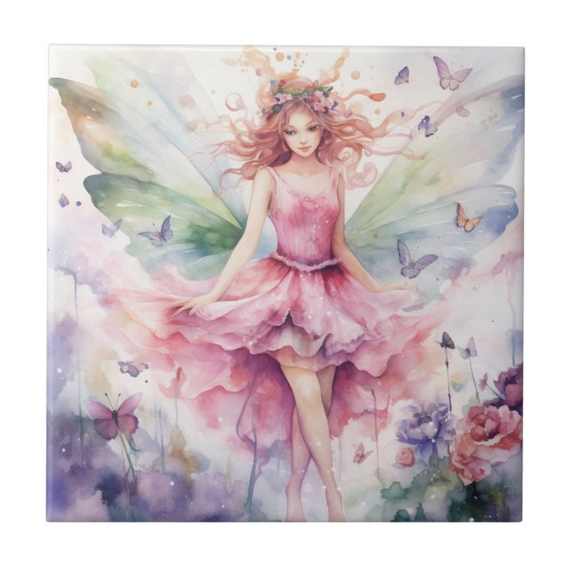 A Beautiful Spring Fairy Tile (Front)