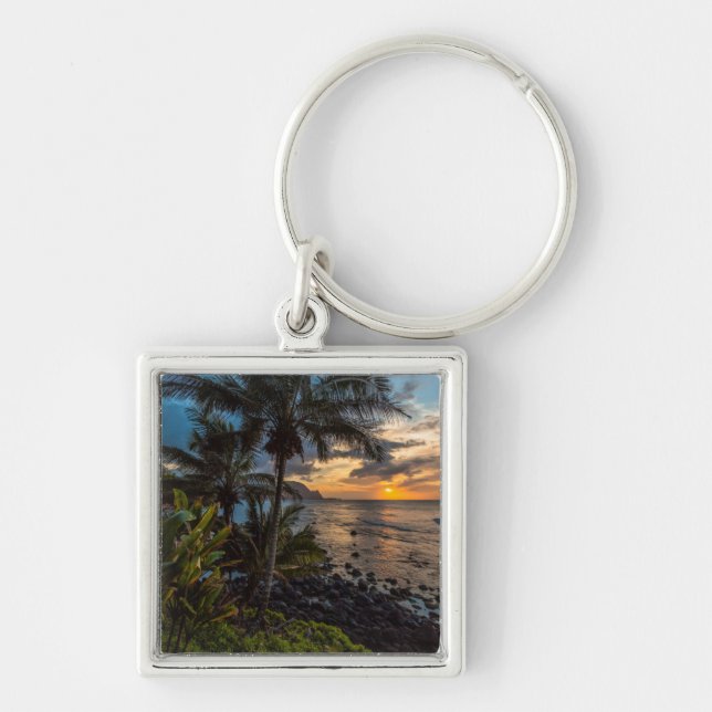 A beautiful sunset 2 keychain (Front)