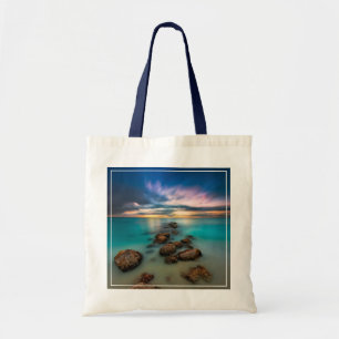 A Beautiful Sunset Over Grace Bay Turks & Caicos Tote Bag