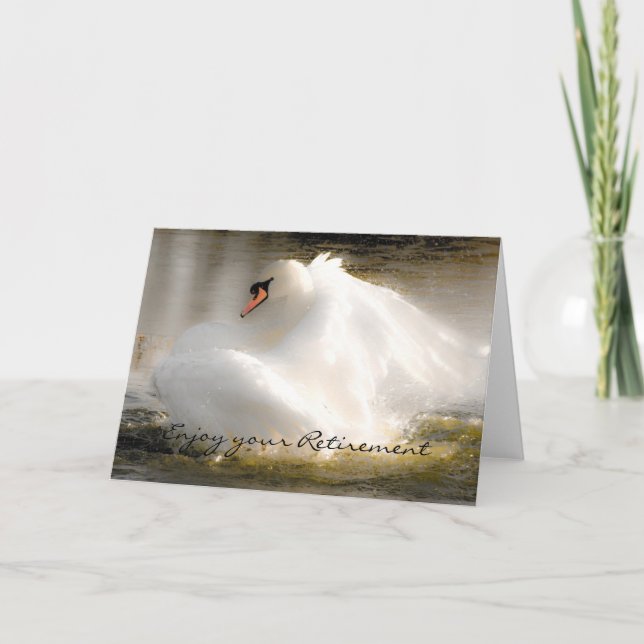 A Beautiful Swan Card (Front)
