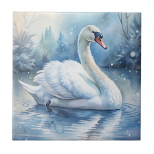 A Beautiful Swan Tile