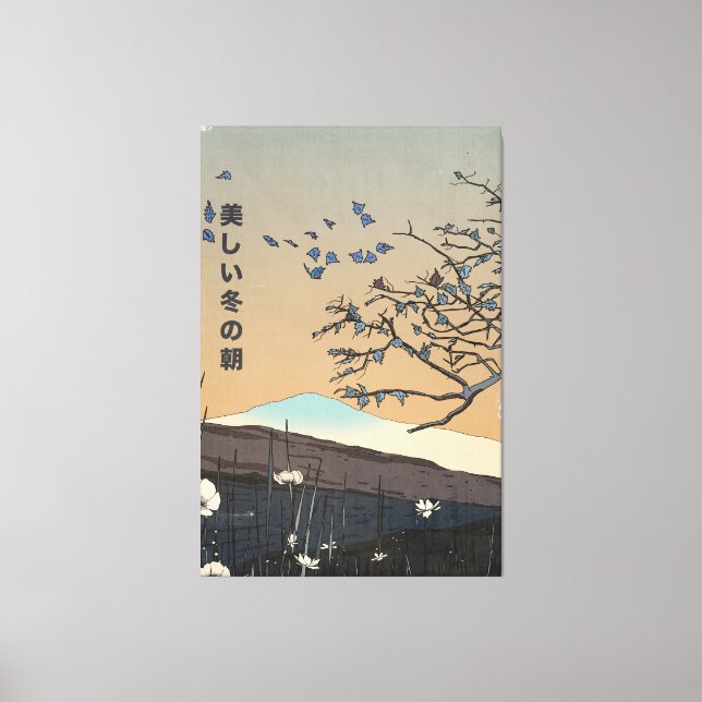 A Beautiful Winter Landscape Canvas Print (Front)