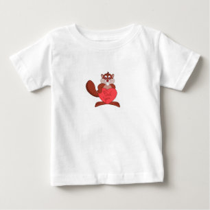 A Beaver in Love Baby T-Shirt