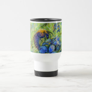 A Bee & Forget-me-not Flowers Travel Mug