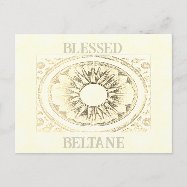 A Beltane Horizon Folded Greeting Card (Front)