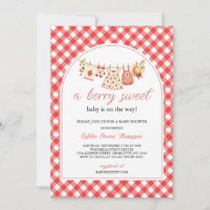 A Berry Sweet Baby Shower Invitation