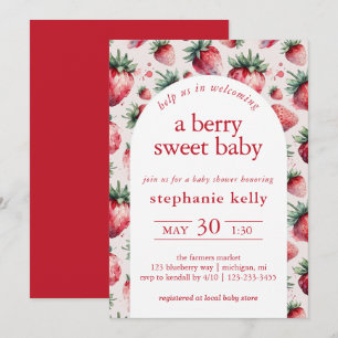 A Berry Sweet Baby Shower Invitation