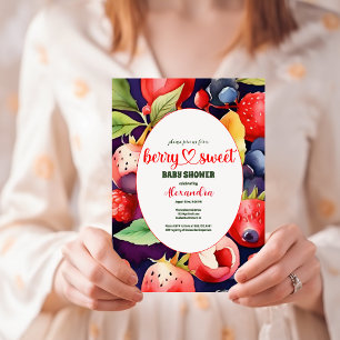 A Berry Sweet Baby Shower Invitation